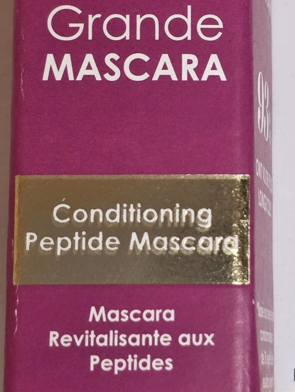 Grande Cosmetics GrandeMascara Conditioning Peptide Mascara In Rich Black